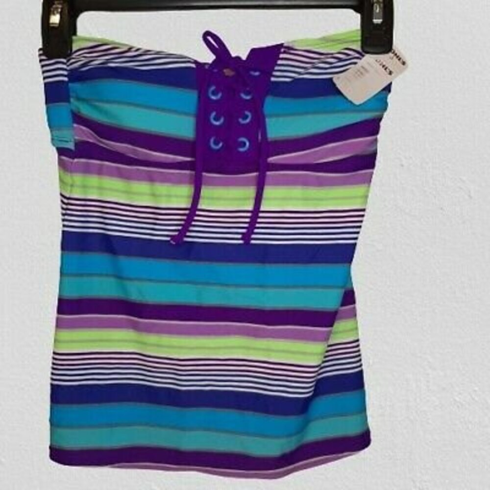 NWT S Candie's Tankini Strapless Swimsuit Bathing Suit Separates - TOP ONLY
